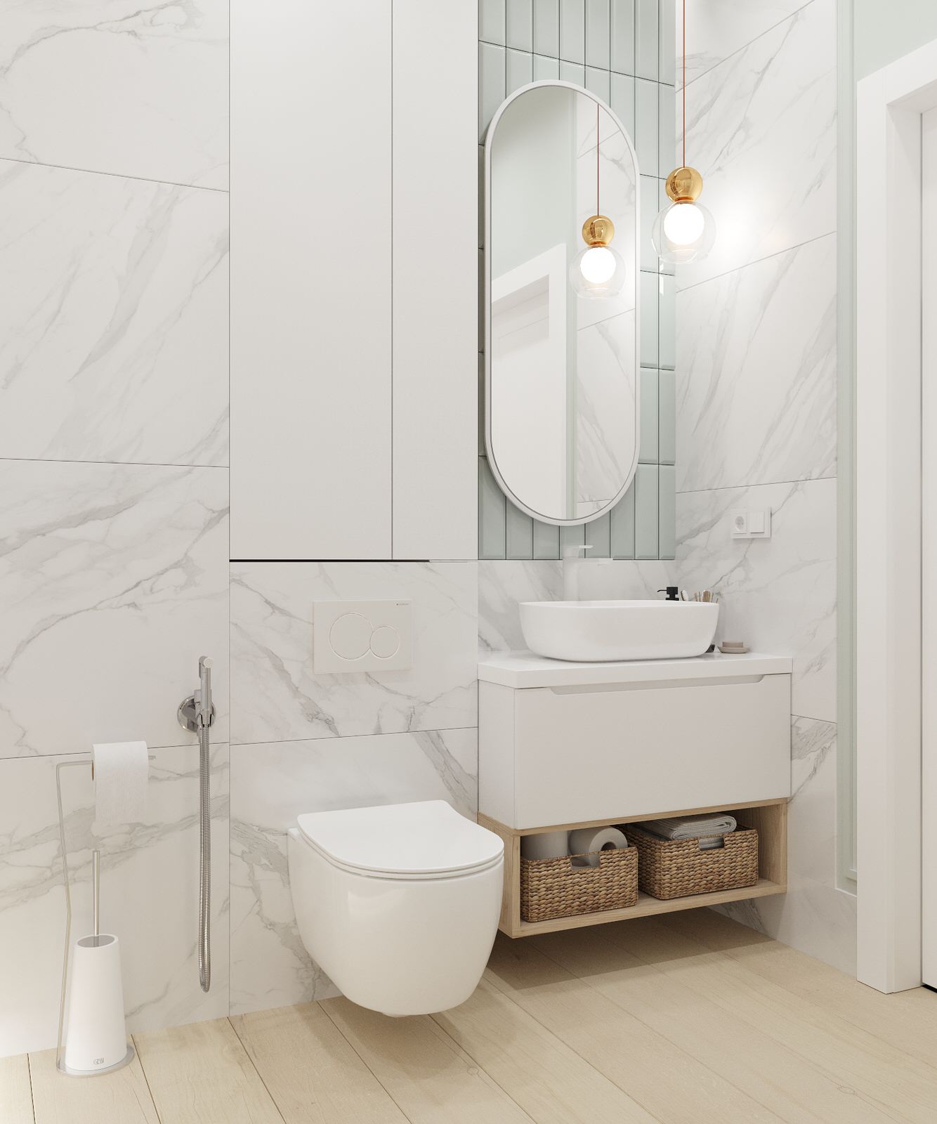 Ванная комната в ЖК Аристократ