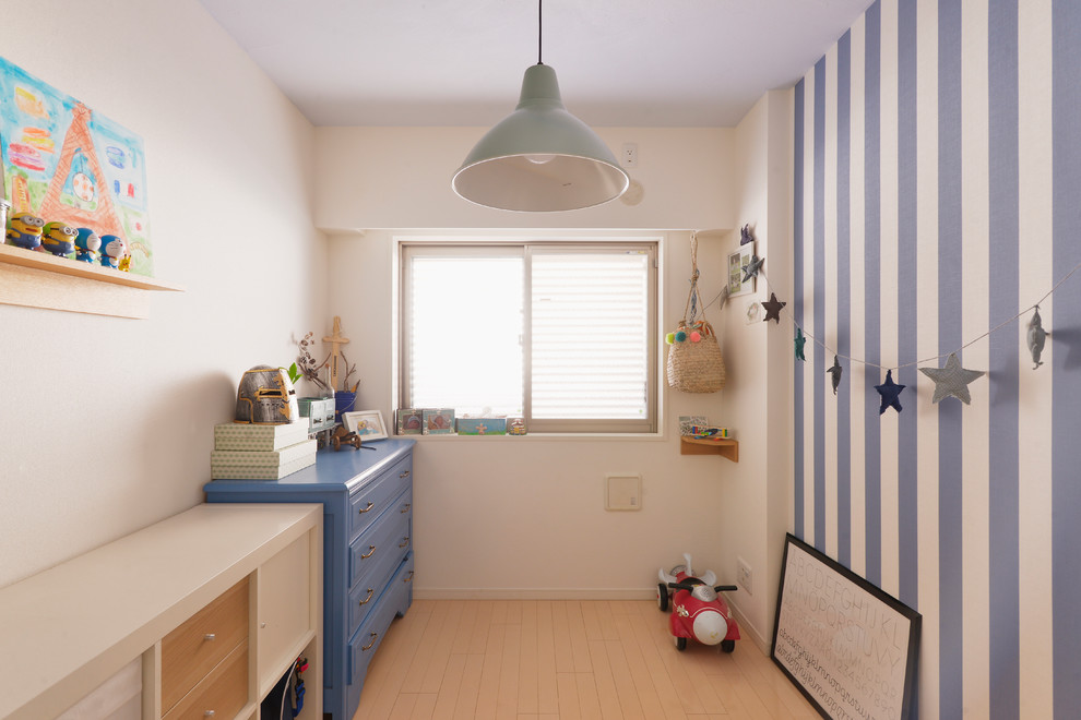 東京都下にある北欧スタイルのおしゃれな子供部屋の写真