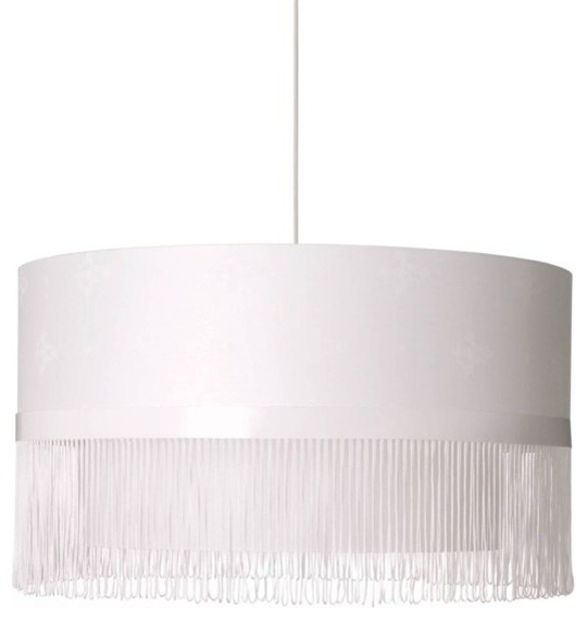 Modernist Shingle 1 Pendant Lamp in White