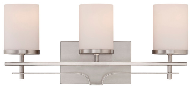 Savoy House Lighting Colton Satin Nickel Transitional Bath ...