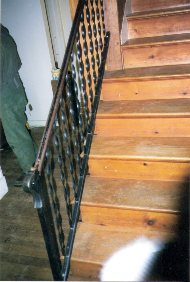 Interior Stairway Railing Replacement, Wood