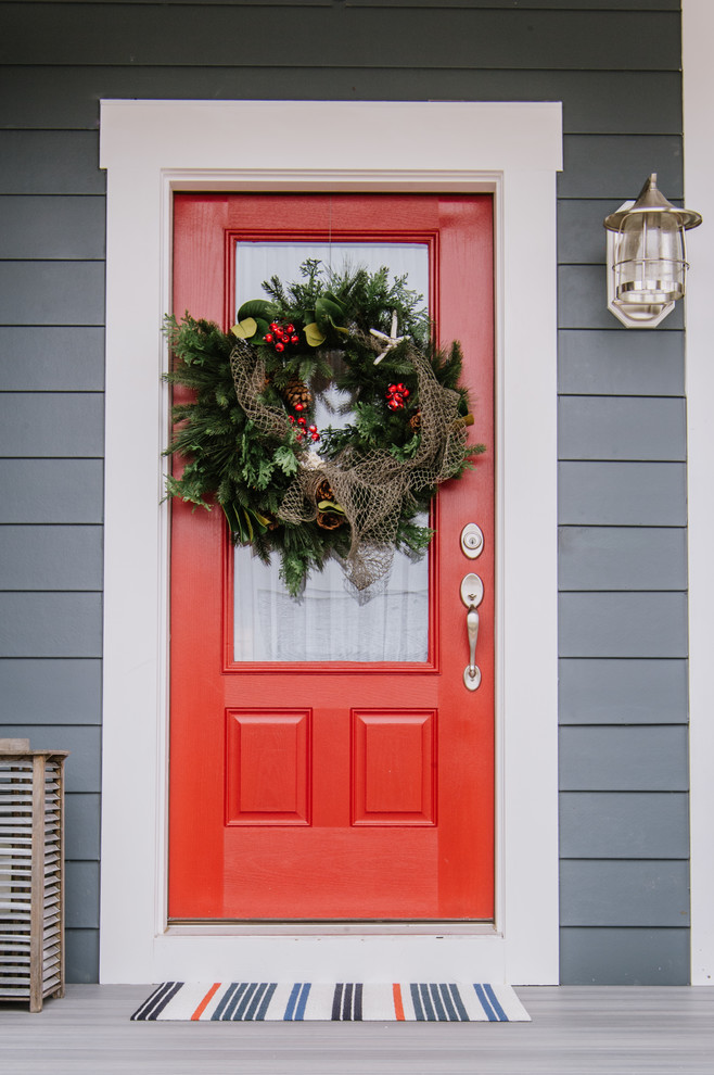 Beach style exterior home photo in DC Metro