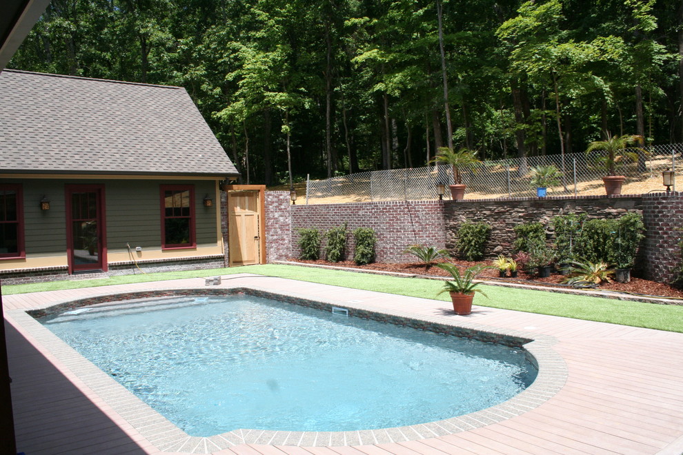 Pool - rustic pool idea