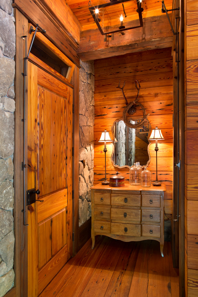 Hallway - rustic hallway idea