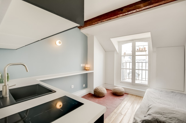 R&eacute;novation de 2 studios contemporary-kitchen