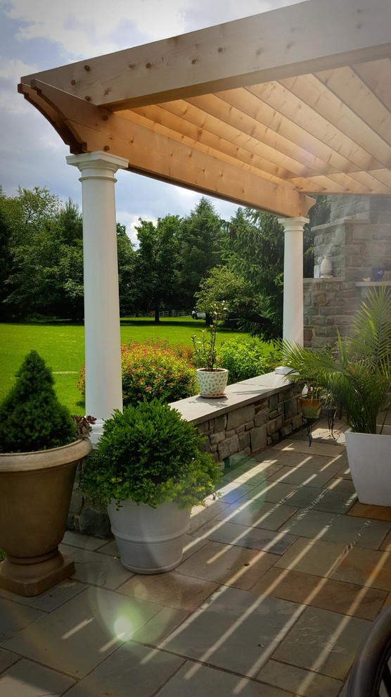 This is an example of a country patio in Philadelphia.