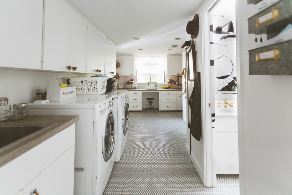 Inspiration for an eclectic laundry room in Austin.
