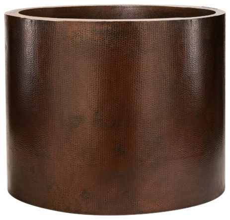 Premier Copper Products BTR45DB Japanese Soaking Tub Hand Hammered Copper