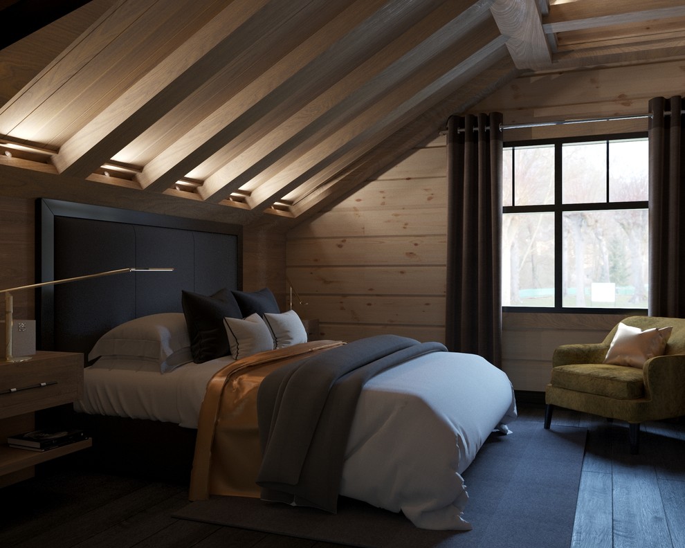 Дом элементами современного шале