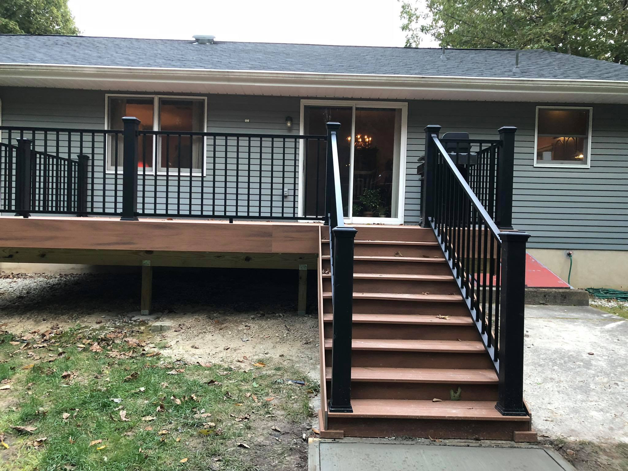 Black Railing Porch