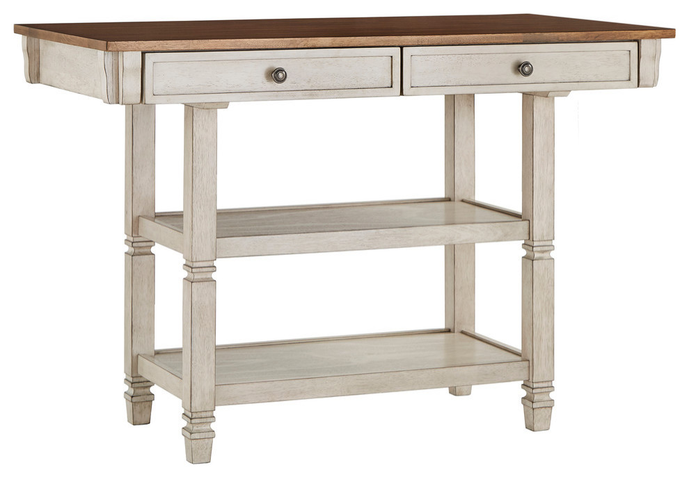 Harvey 2Tone Kitchen Island Buffet French Country Kitchen Islands