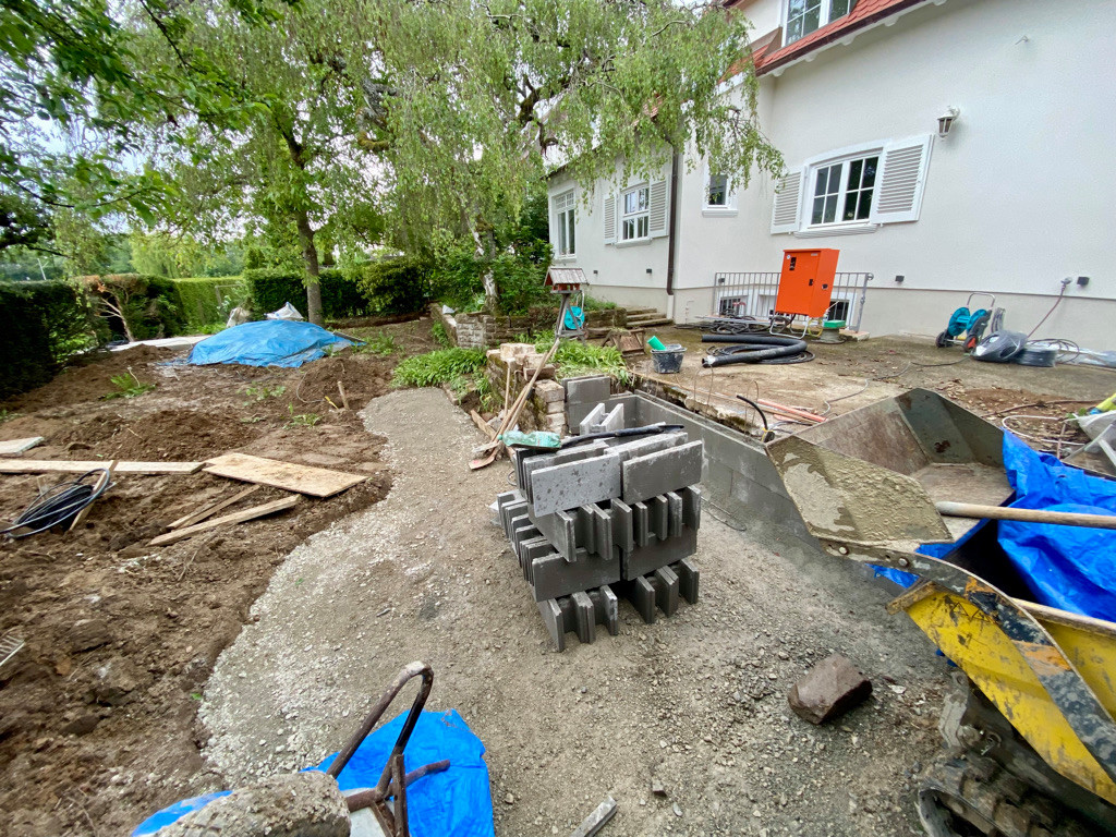 Gesamte Gartenanlage