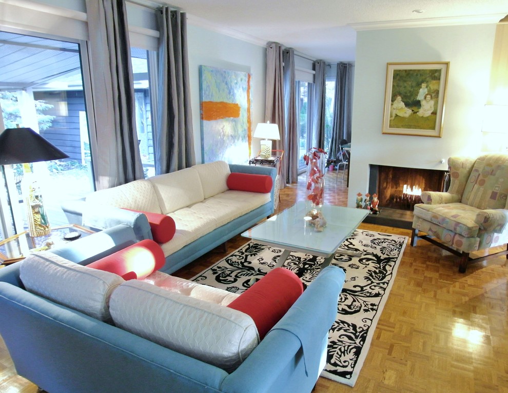 Photo of a modern living room in Ottawa.