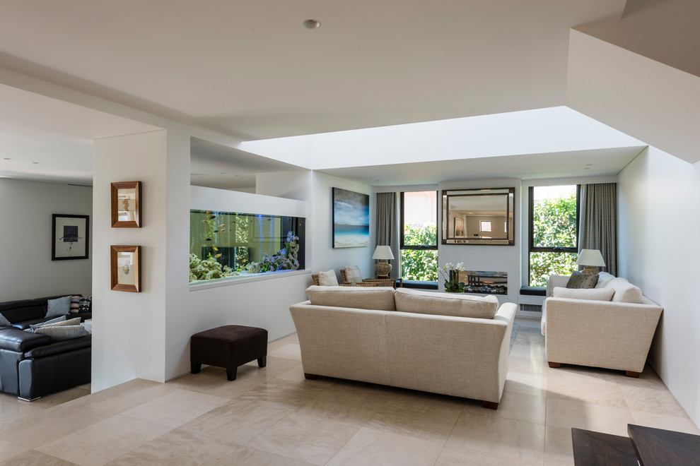 Photo of a contemporary living room in Sydney.