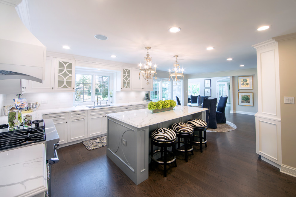 Inspiration for a transitional kitchen remodel in Chicago