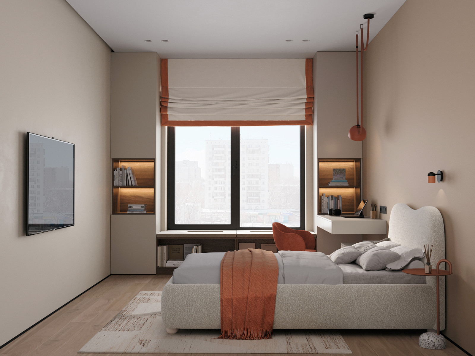 ЖК «Grand View» - квартира площадью 111,8 м2 в стиле уютный минимализм