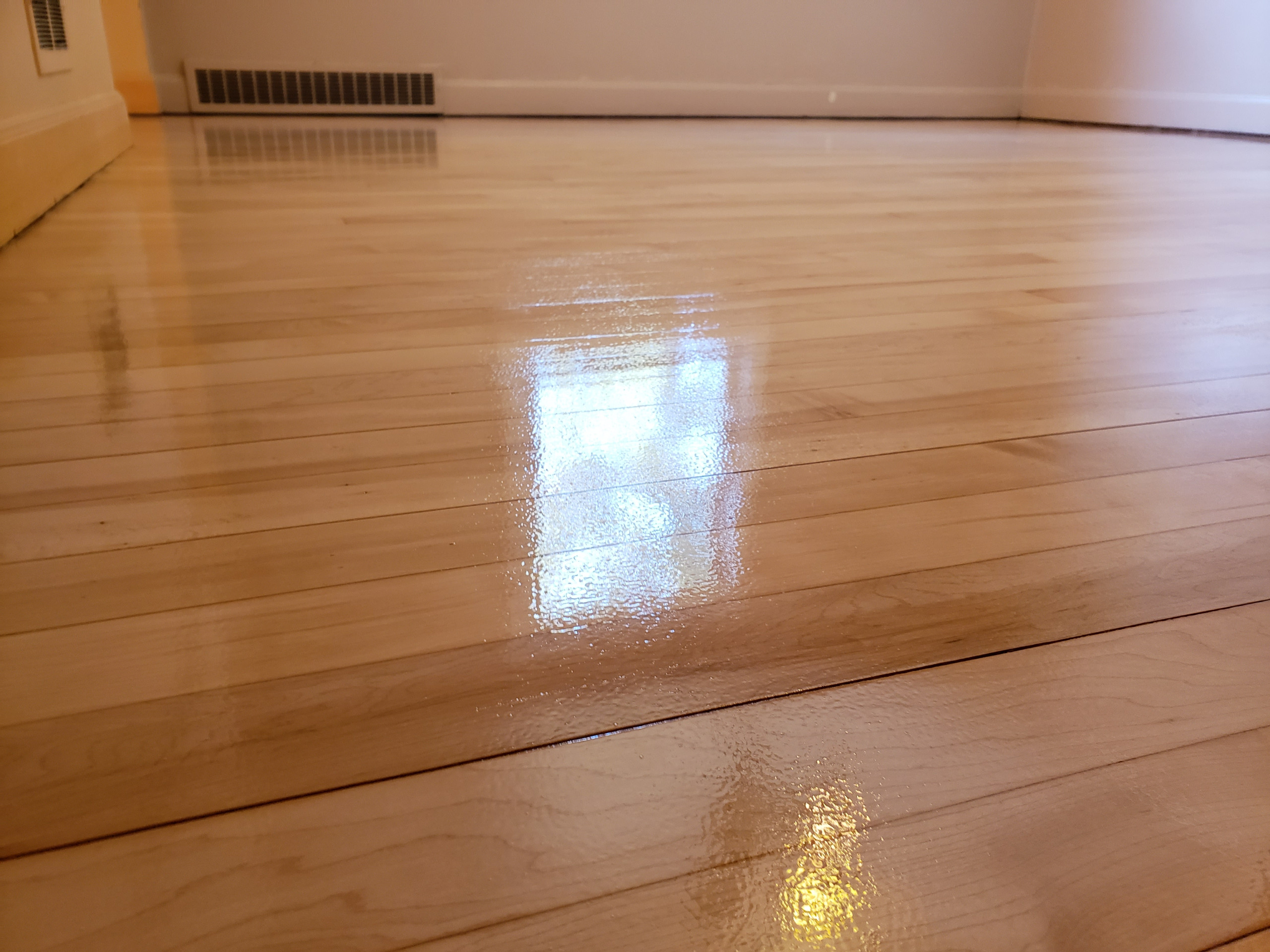 Chicago , maple floors , finished with Bona Traffic matte