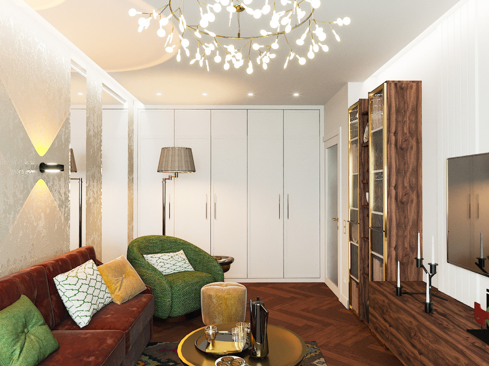 Дизайн гостиной в однокомнатной квартире