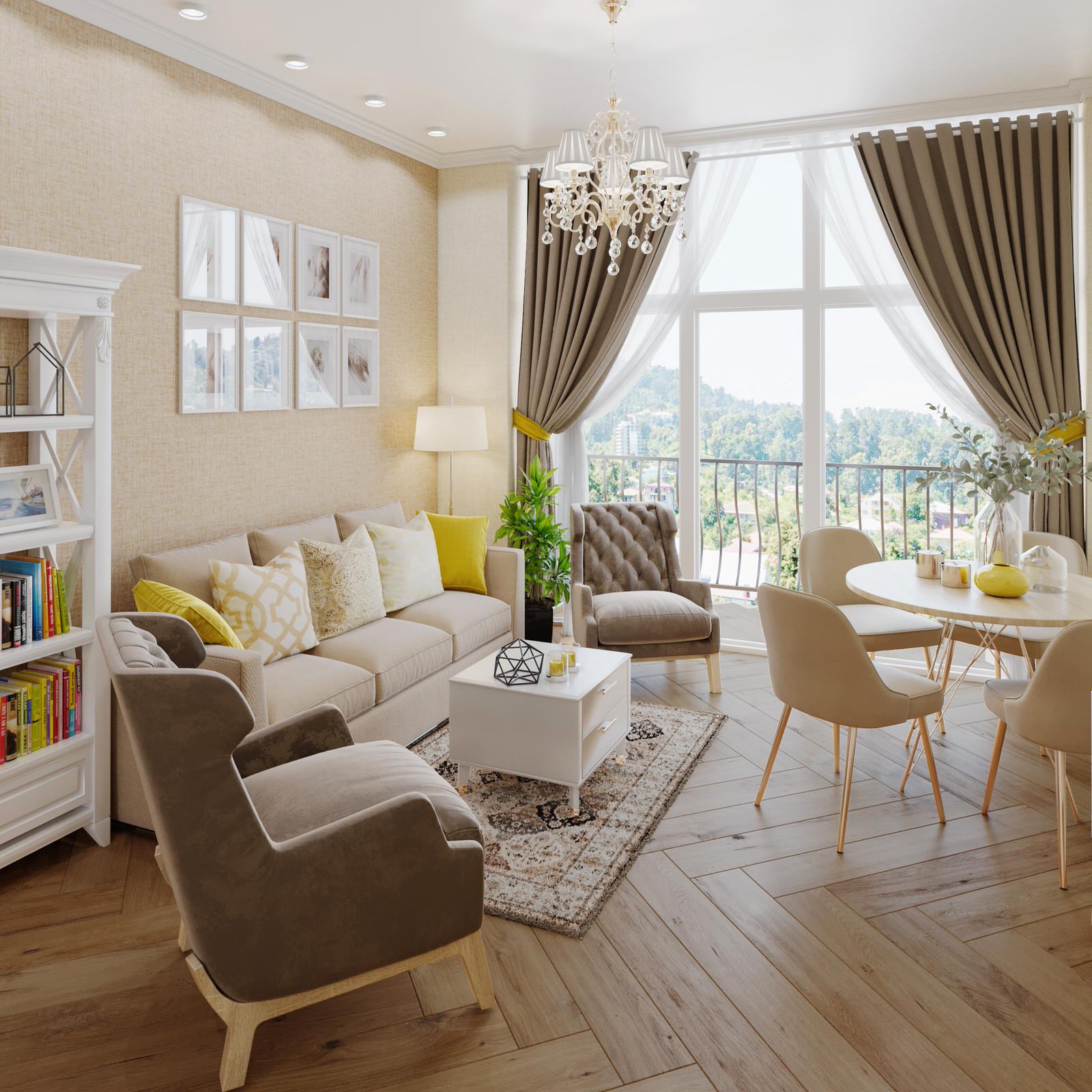 One bedroom apartments on the seaside