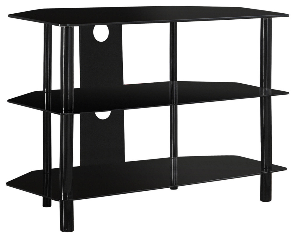 Atlin Designs Satin Glass Component Stand in Black