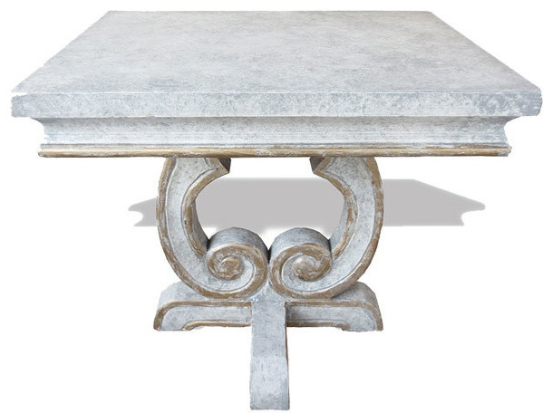 Tuscan Accent Table San Leandro, Weathered Creams