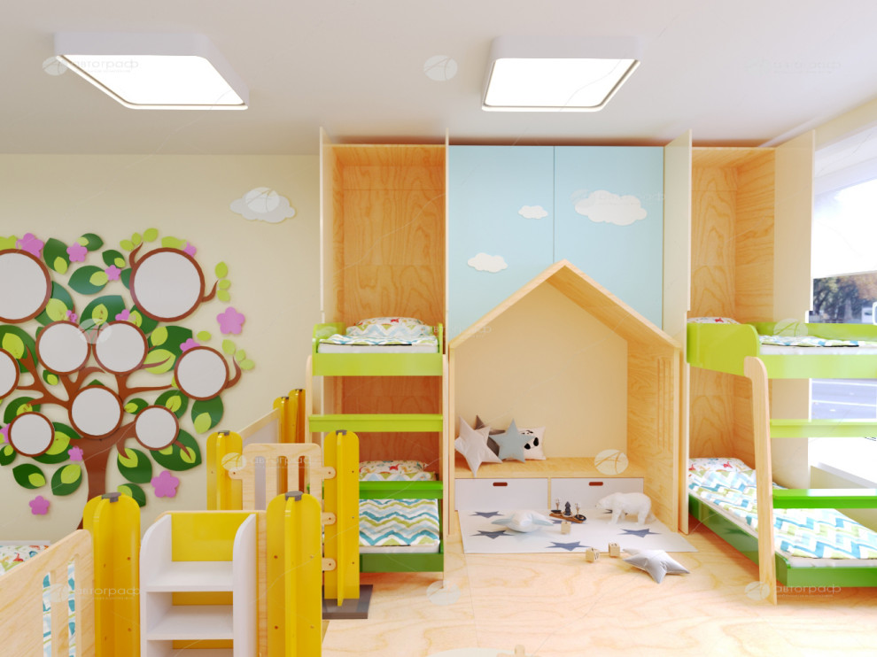 Дизайн проект для детского сада №3 Московского района.