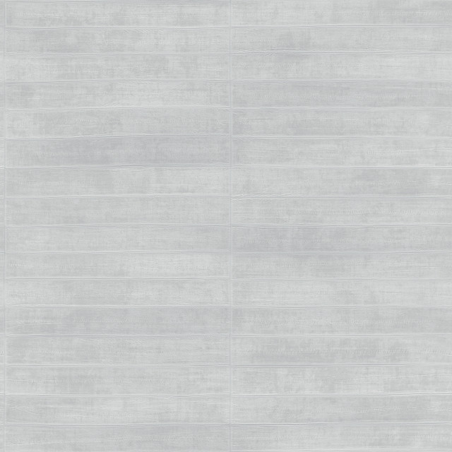 Dermot Silver Horizontal Stripe Wallpaper, Bolt Contemporary