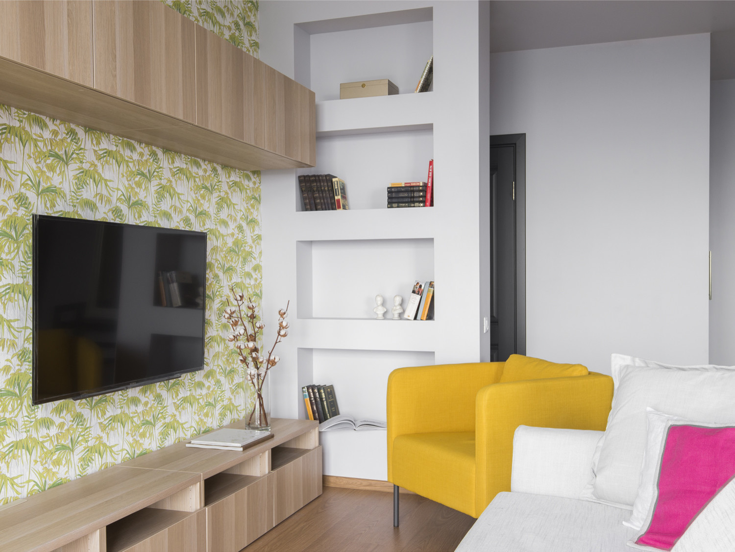 Легкий современный интерьер в ЖК Крылатский