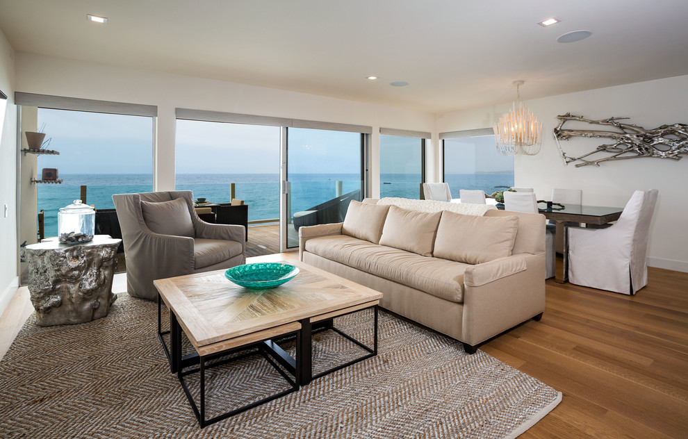 Malibu Condo Beach Style Living Room Los Angeles by Crespo
