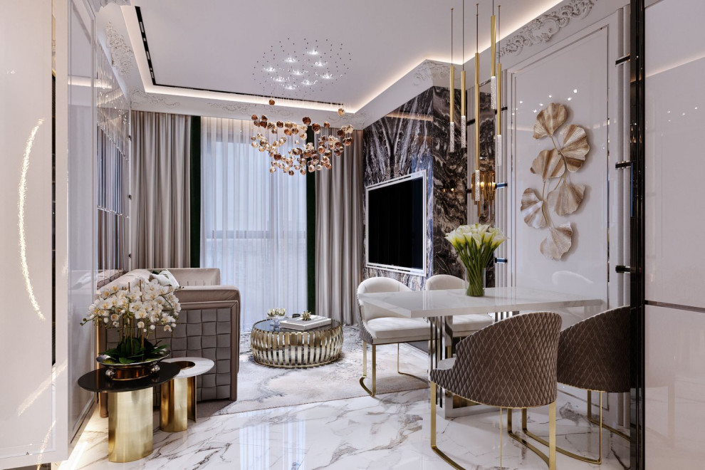 ЖК Селигер Сити, кухня-гостиная