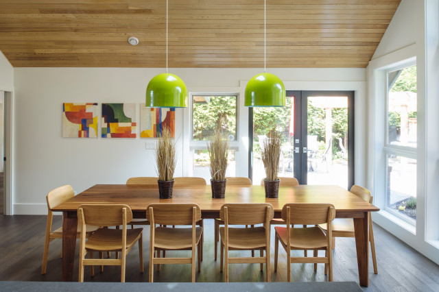 Colourful Contemporary Home contemporary-dining-room