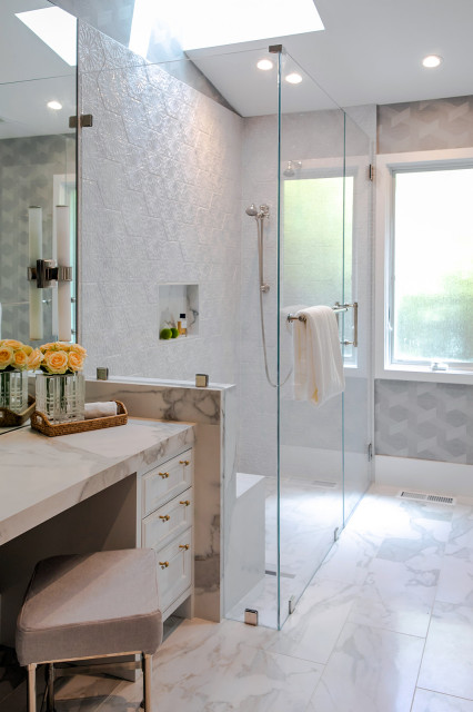 French Modern transitional-bathroom