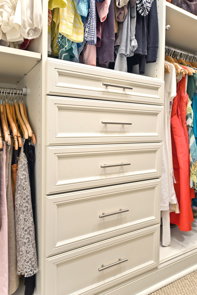Closet Organization with Drawers Organized Living Classica in Bisque