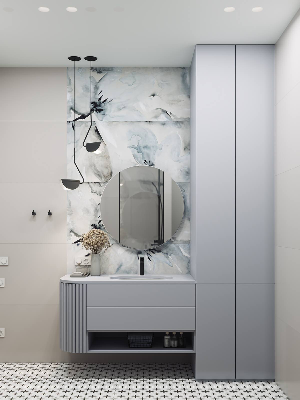 Дизайн-проект 3-х комнатной квартиры в Москве, 65 кв.м