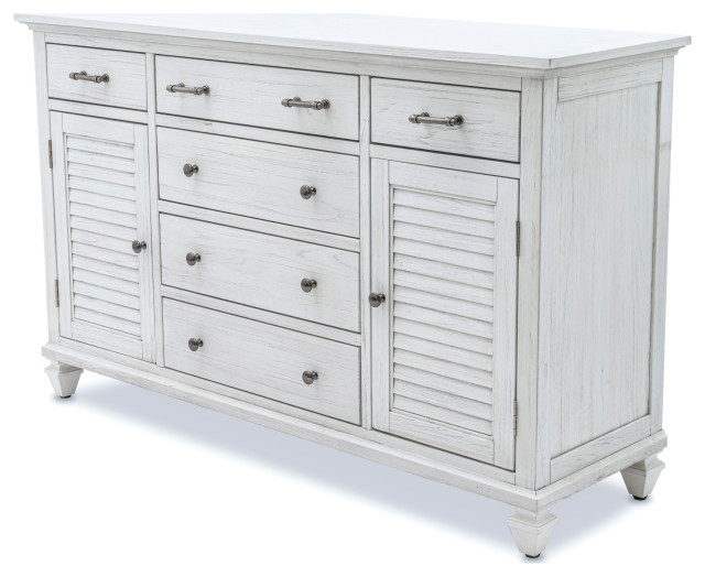 Surfside 6-Drawer / 2-Door Dresser - Beach Style - Dressers - by Sea Winds Trading | Houzz