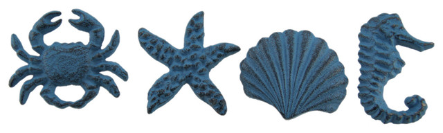 Ocean/Nautical Drawer Pulls/Ceramic Cabinet Knobs/Antique Knob/Sea Knob/Sea Design/Coastal Knob by The Metal Magician 4, Ocean Blue Octopus