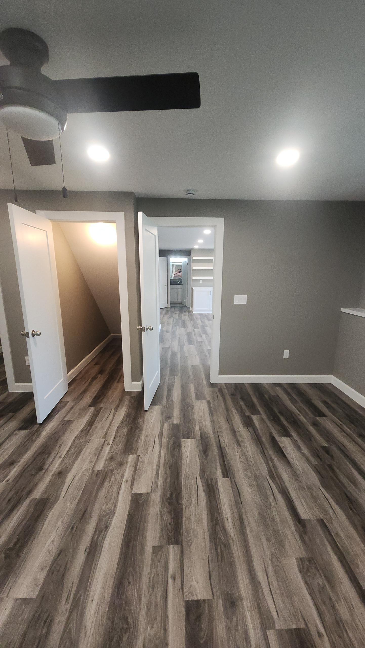 Complete Basement Remodel with Custom Built-Ins & Onyx Shower | Wichita, KS