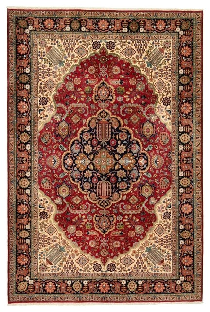 Tabriz 50raj Persian Rug Hand Knotted 301x203 Cm