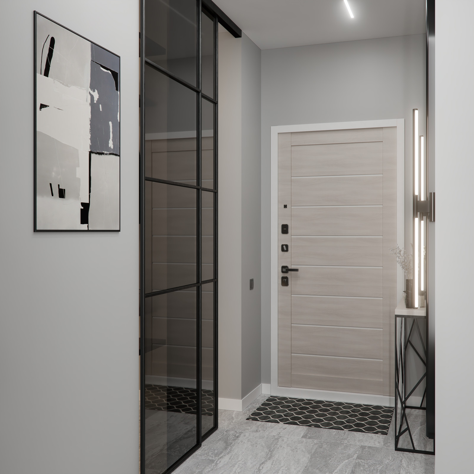 Дизайн интерьера в серых тонах