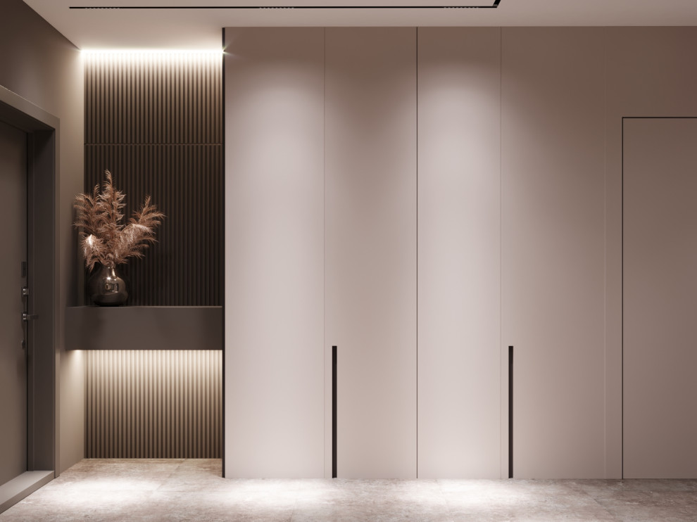 Дизайн прихожей в ЖК Галактика Pro