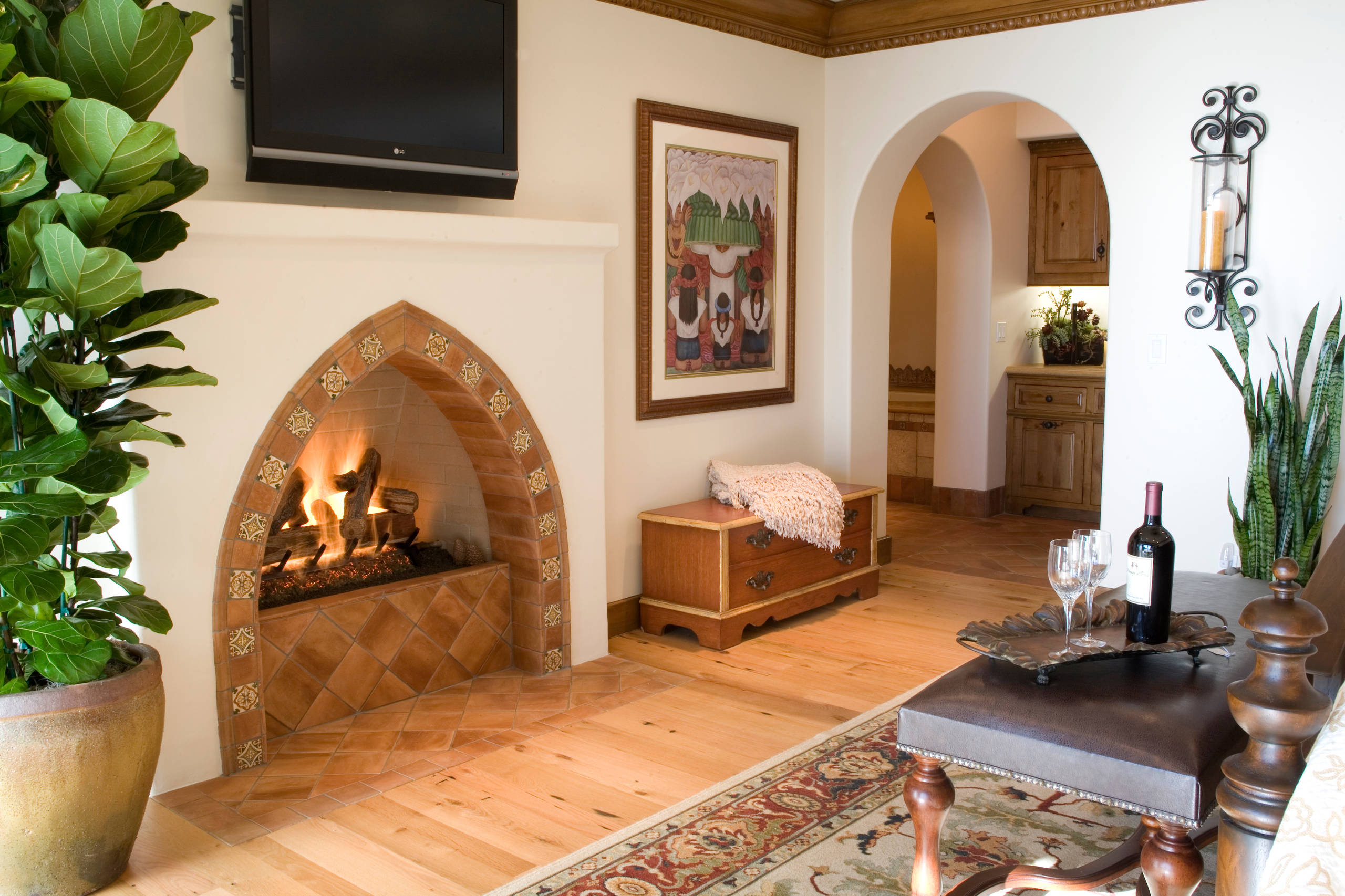 Spanish Style Fireplace Houzz