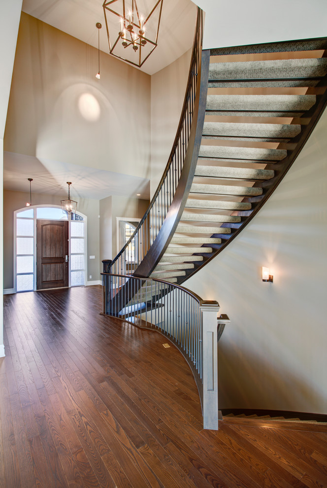 Entryway - transitional entryway idea in Calgary