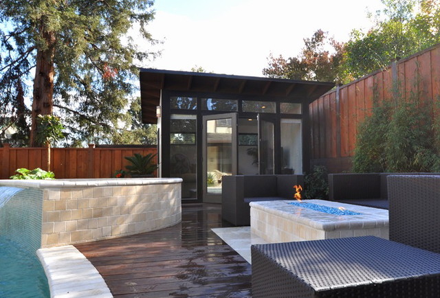 10x12 Poolside Retreat & Living Space - Contemporary - Shed - Los Angeles - by Studio Shed