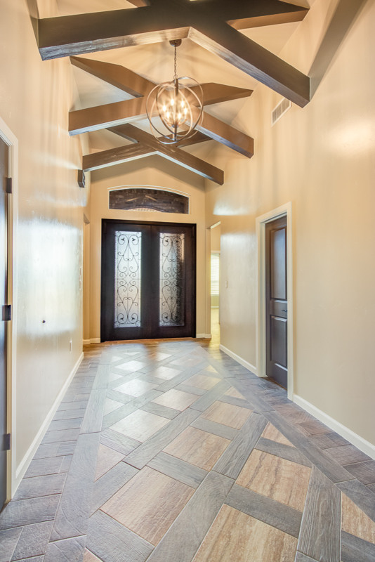 This is an example of a traditional hallway in Austin.
