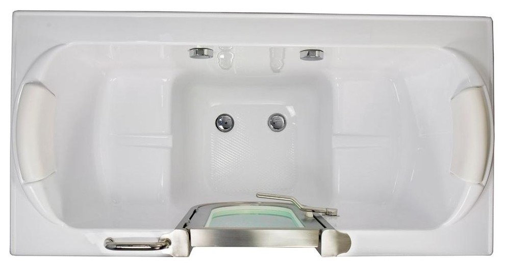 Ella's Bubbles Companion Two Seat Acrylic Walk-In Soaking Bathtub