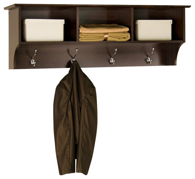 Fremont Entryway Cubby Shelf Coat Rack Espresso Transitional Fremont Entryway Cubby Shelf Coat Rack Espresso