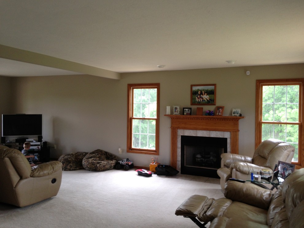 beige walls brown trim