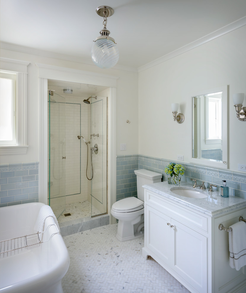 Example of an ornate bathroom design in Seattle