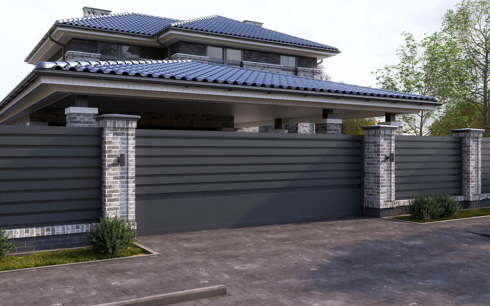 Проект дома в стиле Фрэнка Райта