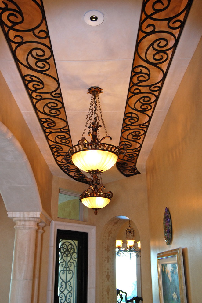 Inspiration for a mediterranean hallway in Austin.